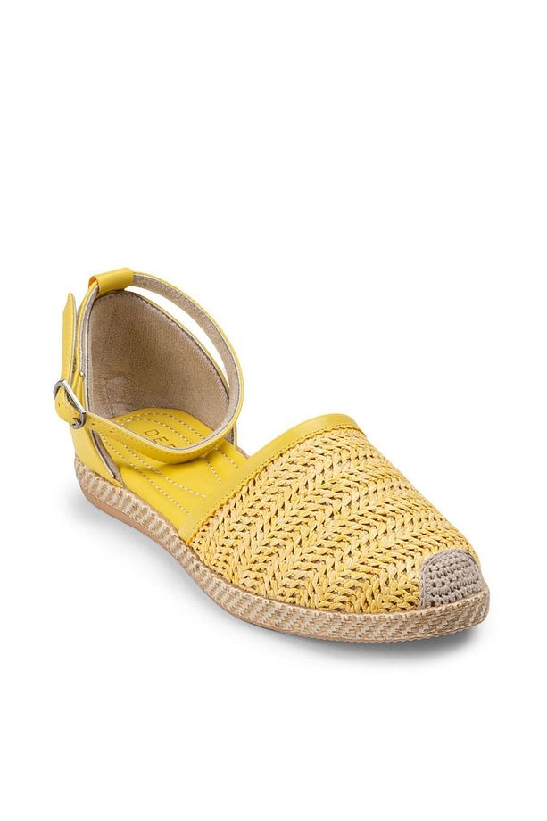 Sarı Espadril Kadın Ayakkabı - 8