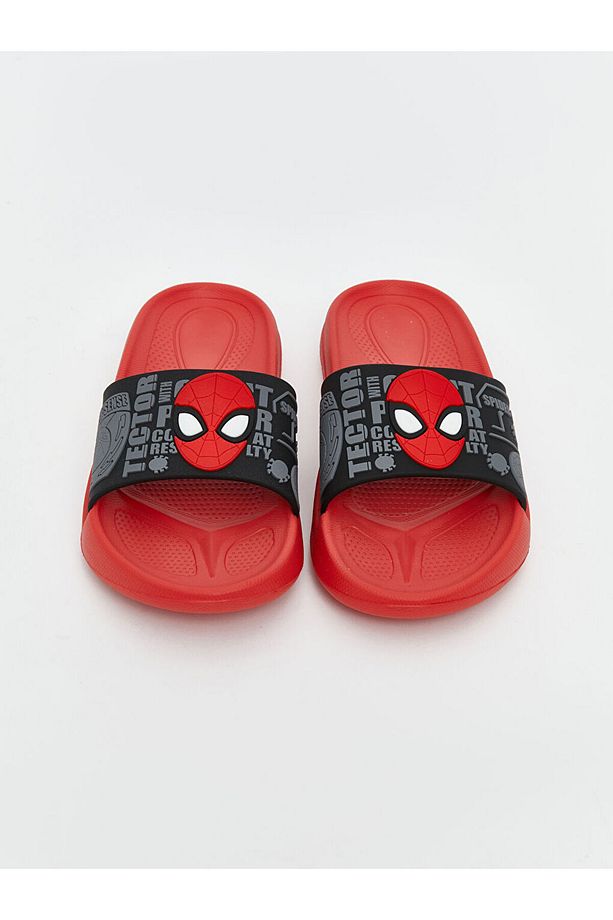 LCW STEPS Kirmizi Spider-Man Baskılı Erkek Çocuk Terlik - 2
