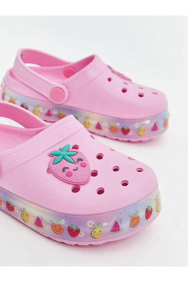 LCW STEPS Pembe Tabanı Işıklı Kız Çocuk Plaj Sandaleti - 4
