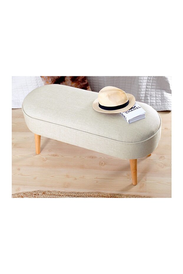 LEDNOK BENCH PUF, KREM - 4