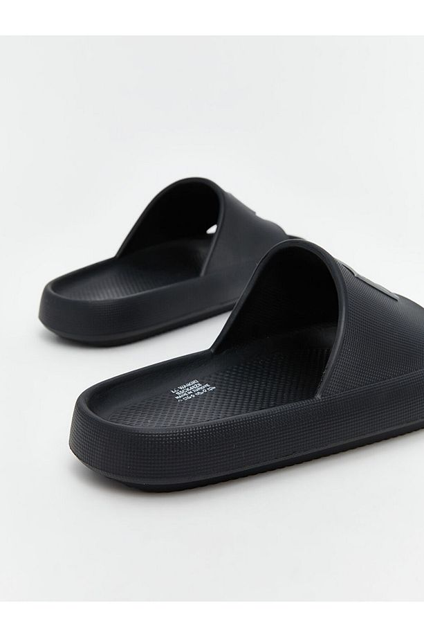 LCW STEPS Siyah Tek Bantlı Erkek Terlik - 5