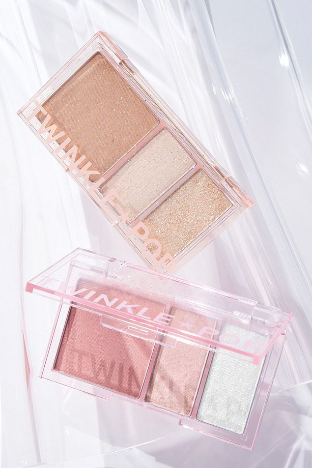 Işıltılı Görünüm Veren 3'lü Allık Paleti Twinkle Pop Face Flash Palette (#01 Oh! Coral-Full) - 6