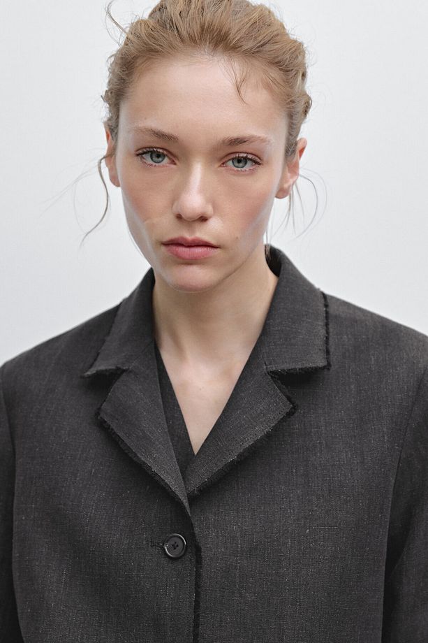 Püsküllü crop blazer - 2