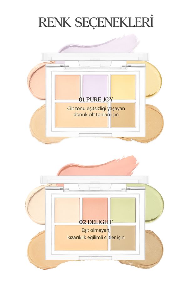 Kremsi Dokuya Sahip Concealer Paleti CLIO Kill Cover Founwear Conceal Palette (Delight) - 8