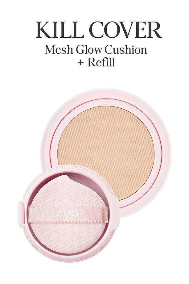 Yoğun Nem ve Işıltı Veren Cushion CLIO Kill Cover Mesh Glow Cushion+Refill Spf50+PA++++ (3 Linen) - 3