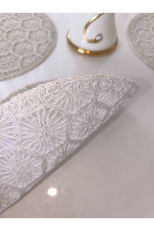 1 Adet Örgü Supla (SERVİS TABAK ALTLIĞI)36cm - 5