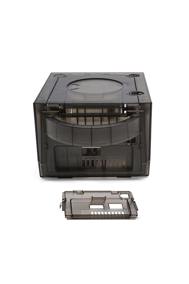 NGC SHELL TRN BK Bitfunx Gamecube NGC Replacement Shell Transparent Case for Gamecube NGC GC Game Co - 1