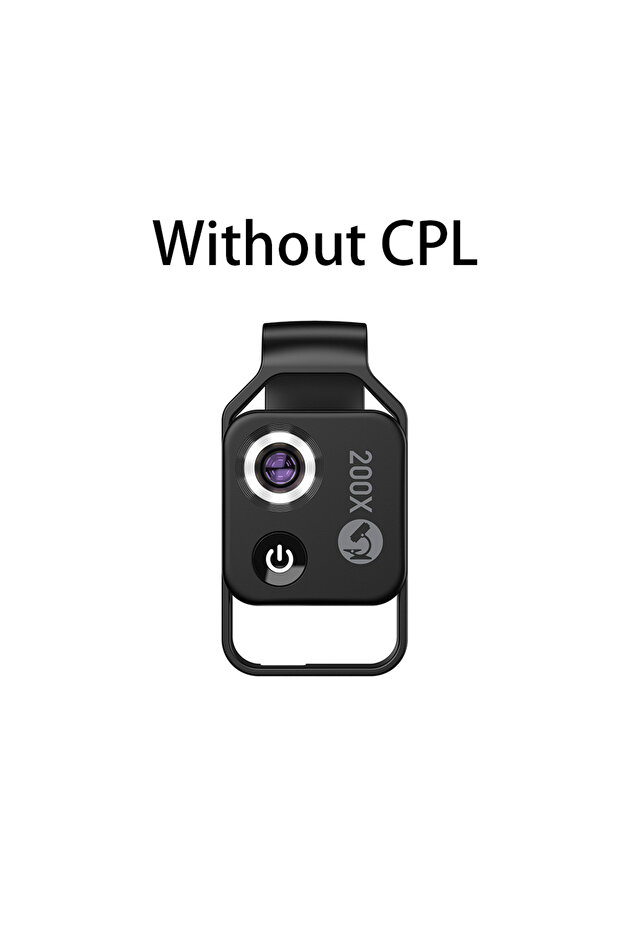 Black without CPL APEXEL Digital 200X Microscope Lens with CPL Mobile LED Guide Light Lamp Micro Poc - 1