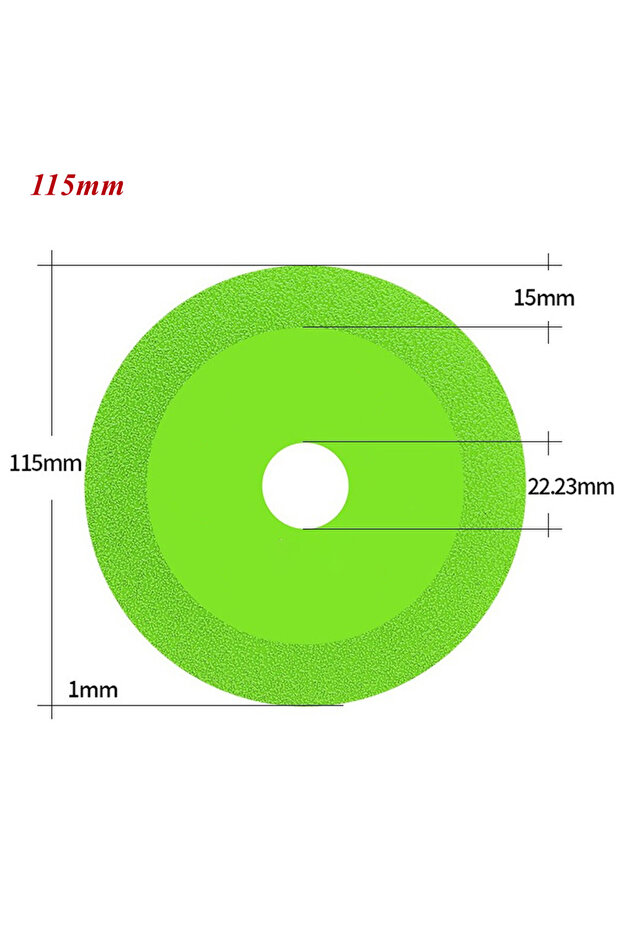 115 x 22.23mm 1Pcs Glass Cutting Disc 100/115/125*22.23mm Ultra-thin Saw Blade Diamond Jade Wine Bot