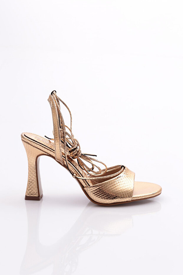 Women's Evening Dress Shoes Gold Honeycomb 86212821