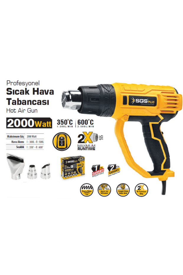 SICAK HAVA TABANCASI 2000WATT - 2