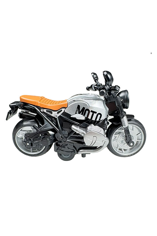 Model Engine with Light and Music Pull and Drop Engine Diecast Engine Models Grey 14cm - 3