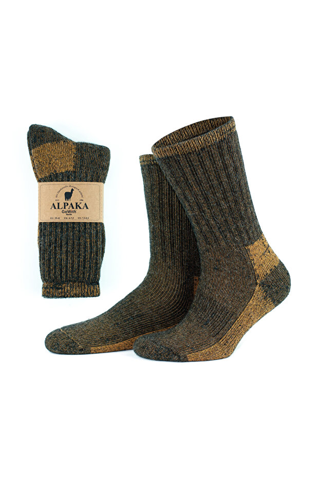 Alpaca Wool Full Towel Thick Washed Winter Women's Men's Thermal Socks 6005-6006