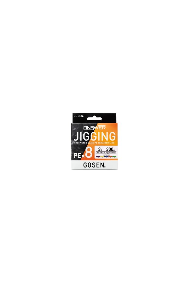 Jigging Answer Pe 0.8 16lb Braided Jig and Tai Rubber Line 300Mt Multicolor