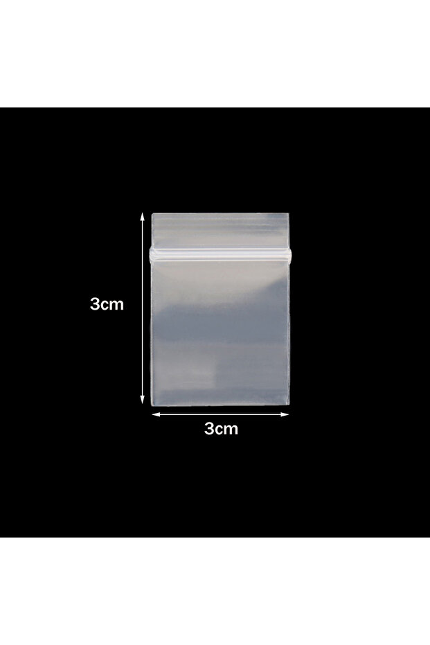 100pcs 3x3cm 100Pcs 20Wires Mini Clear Ziplock Plastic Bag For Jewelry Retail Accessory Storage Smal