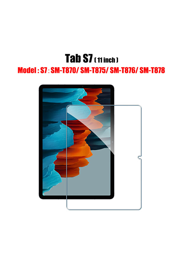 واقي شاشة زجاجي مقوى لجهاز Tab S7، متوافق مع أجهزة Tab S6 Lite وA9 Plus وS8 وS9 Plus Ultra وS7 Fe وS9 ...