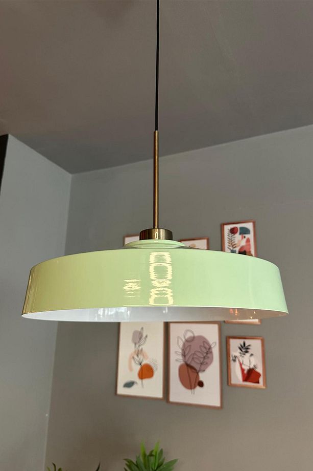 Açe Tekli İnce Eskitme Başlık Avize Retro Sarkıt Ofis Showroom Salon Mutfak Avizeleri - 1
