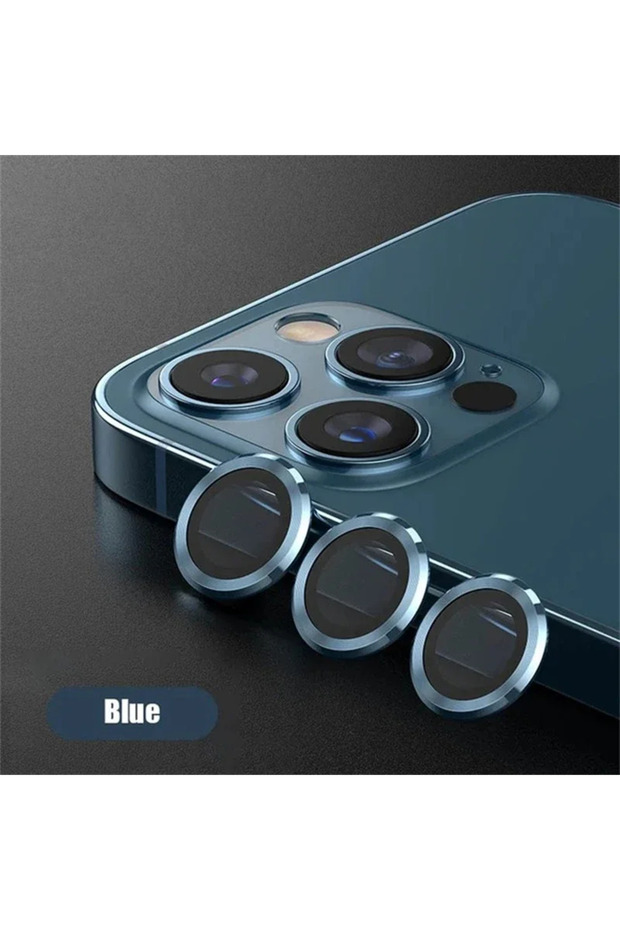 11Pro 12Pro(3PCS) Sea Blue 2-3pcs Metal Camera Lens Protector For iPhone 11 12 13 14 15 Pro Max 15 1