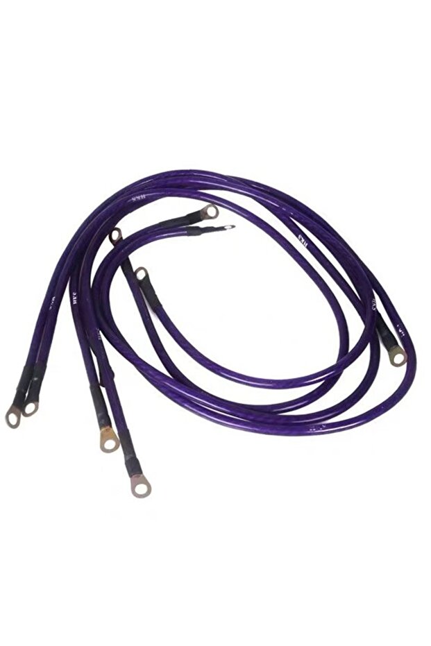 purple 5 Point 0.6/0.8/1m Universal Car Ground Cables Auto Booster Jumper Grounding Wire System Kit