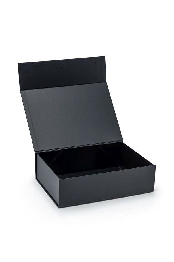 HEDİYE KUTUSU 30X21X10 CM MIKNATISLI SİYAH HEDİYE KUTUSU - 2