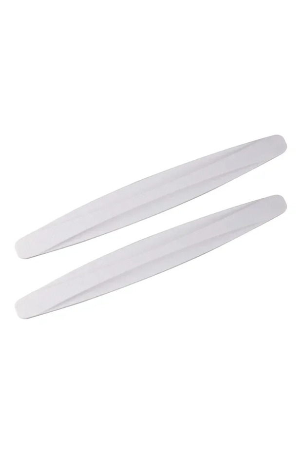 white 2pcs Car Bumper Protector Strip Guard Corner Protection Strips Scratch Protector Cra
