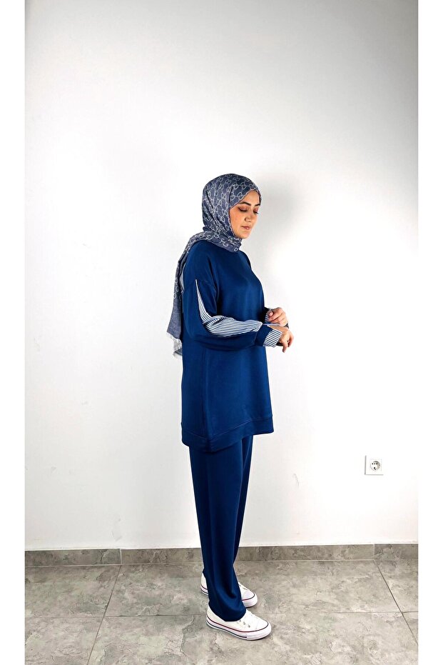 طقم بدلة رياضية من الكريستال بخيطين - 3