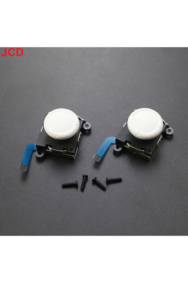 White 2pcs JCD Replacement Joystick For Switch Original 3D Joystick Analog Thumb Stick for Switch Li - 1