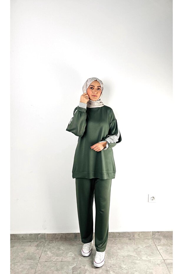 طقم بدلة رياضية من الكريستال بخيطين - 2