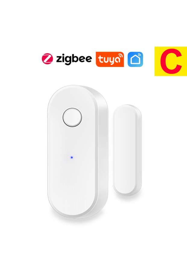 خيار C Tuya Zigbee مستشعر الباب الذكي للمنزل الآمن كاشف النوافذ باب منزلق أوتوماتيكي مغناطيسي