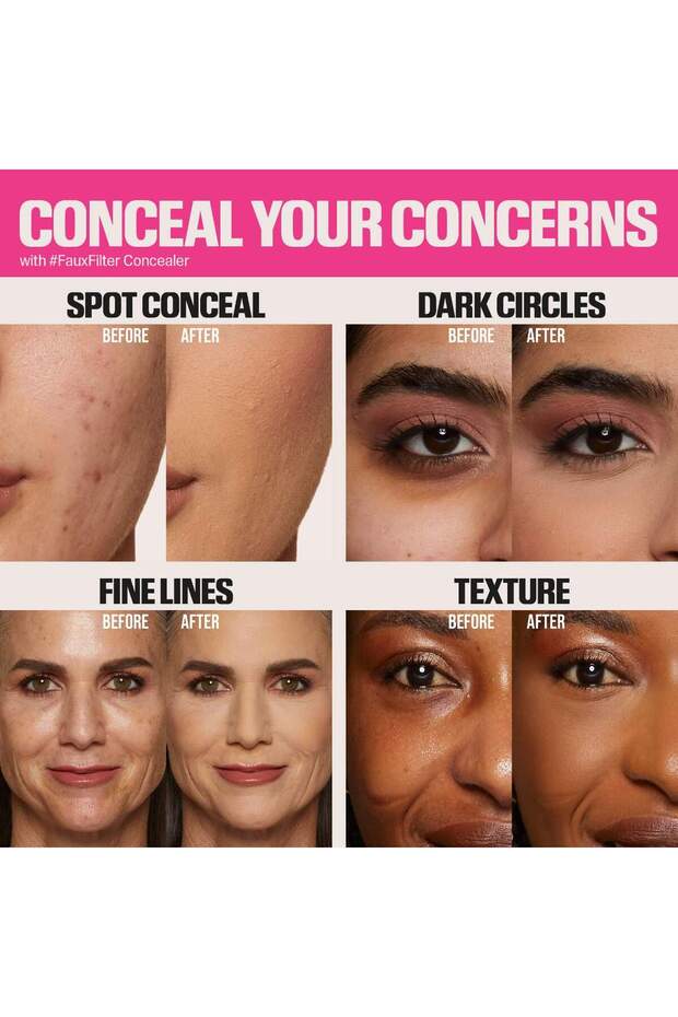 FauxFilter Matte Buildable Coverage Waterproof Concealer - 3