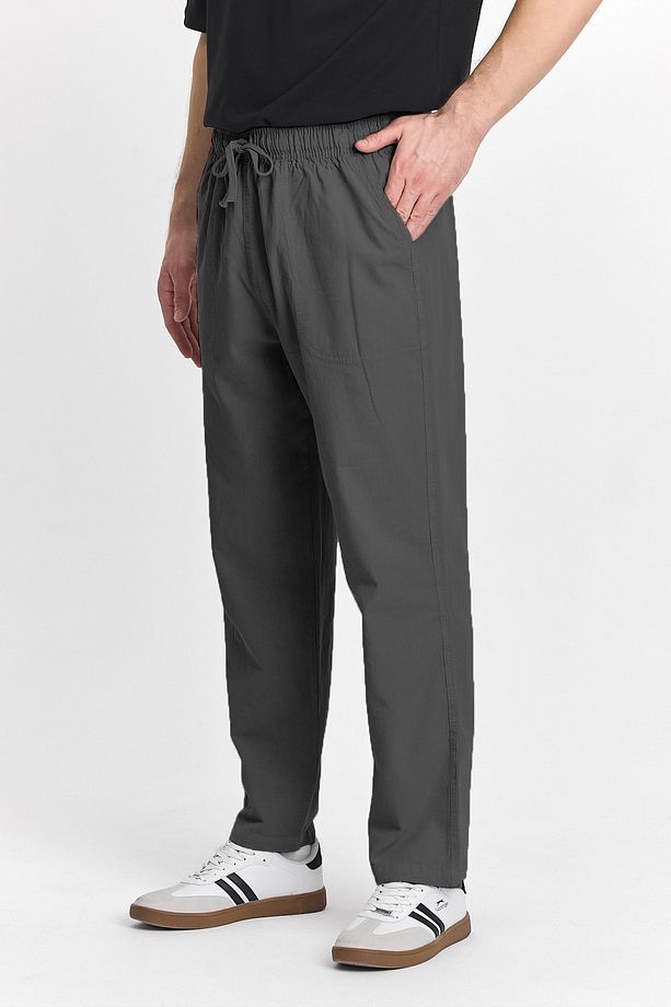 Erkek Füme Renk Regular Fit Basic Pantolon - 3