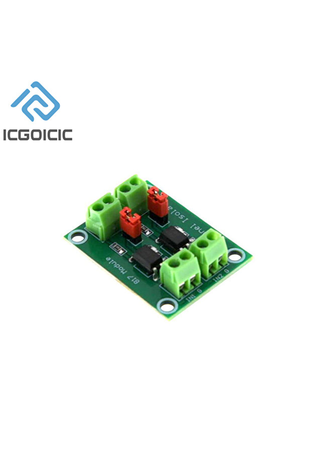 ICGOICIC 2 channel 3.6-30V PC817 2 4 8 Channel Optocoupler Isolation Board Voltage Converter Adapter