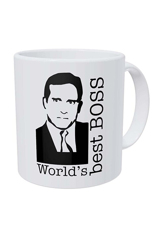 ديلا بيس قدح قهوة مضحك من فيلم The Office Michael Scott 11oz هدية مضحكة من World's Best Boss، سير...