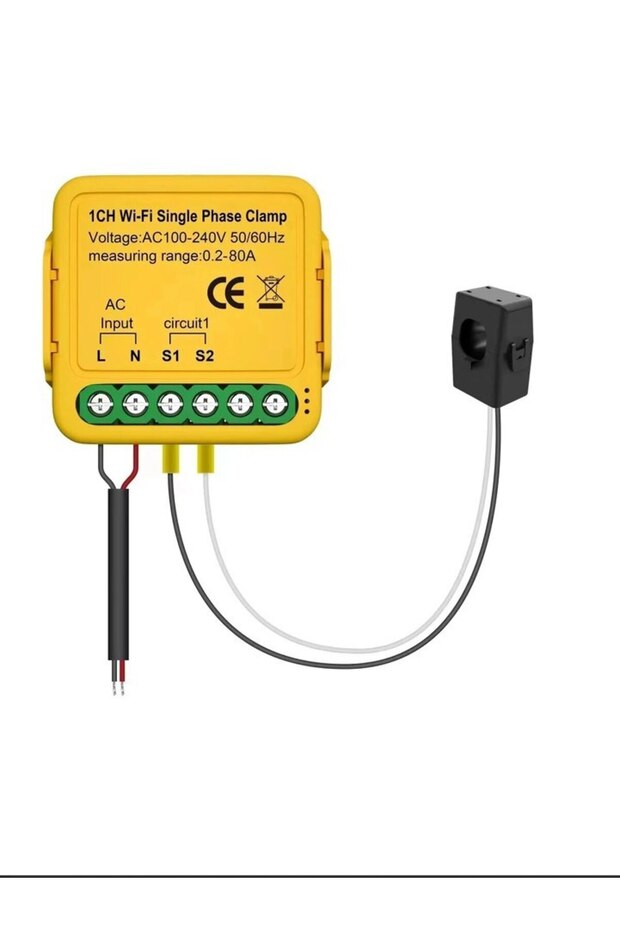 HGQ-1Gang 80A Smart Life WIFI Energy Meter Current Sensor Statistician for Electrical Lighting Solar