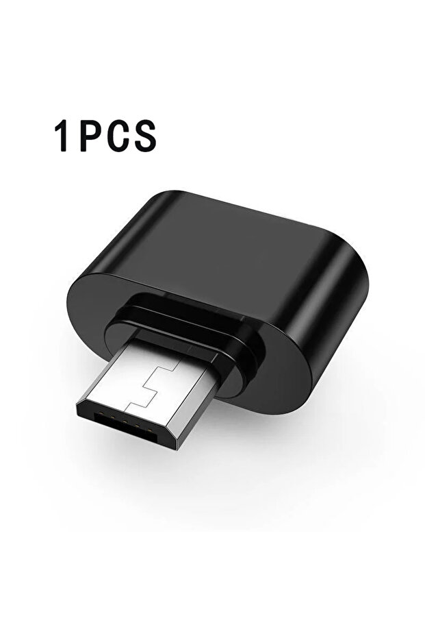 أسود 1 قطعة 1/5 قطع مايكرو ذكر إلى USB-A 2.0 أنثى ميني OTG موصل بيانات محول كابل ل