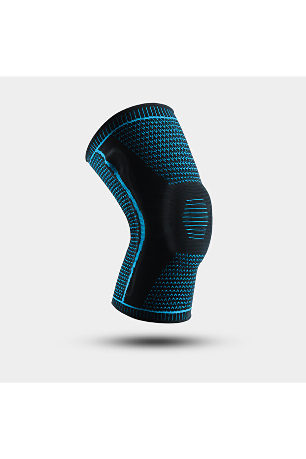 XL AB066-BU 1 PC Knee Pads Strap Patella Medial Support Meniscus Silicone Compression Protection Spo