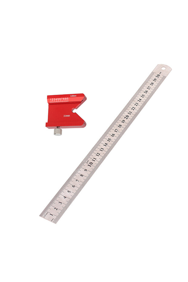 1pcs B set 45/90Angle Steel Ruler Positioning Block Stop Angle Scriber Line Marking Gauge SteelRuler