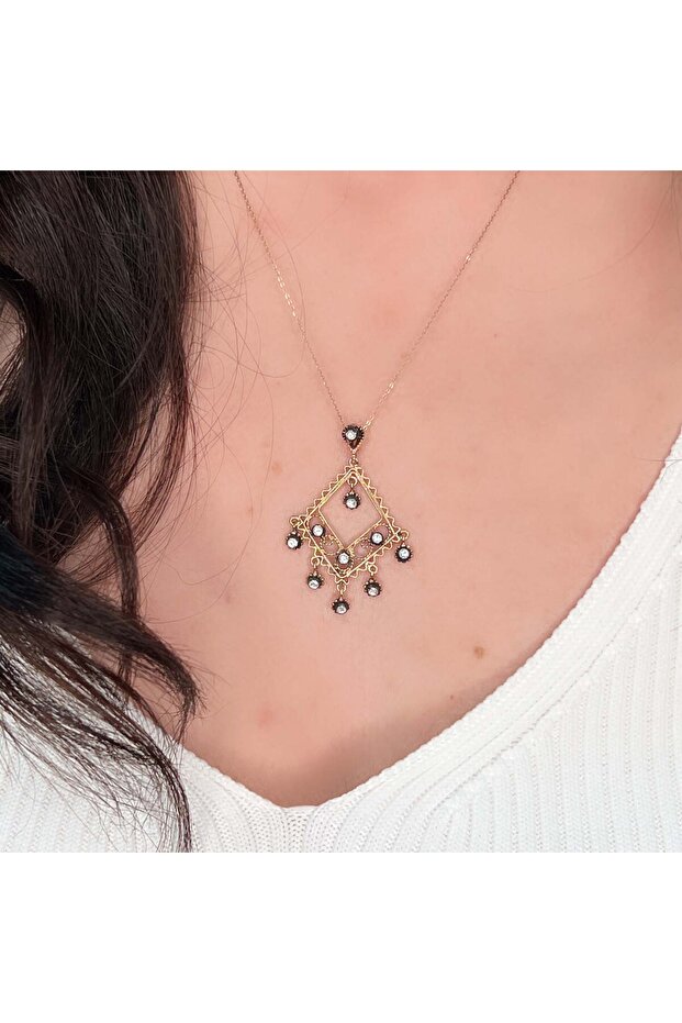 Telkari Elmas Kolye Elk39 - 2