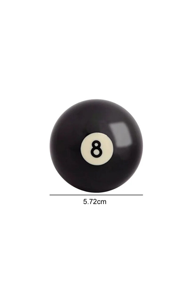 57.2mm black 1pc Billiard Cue Ball 52.5/57.2 Mm Standard Regular Black 8 Ball Snooker Training Repla