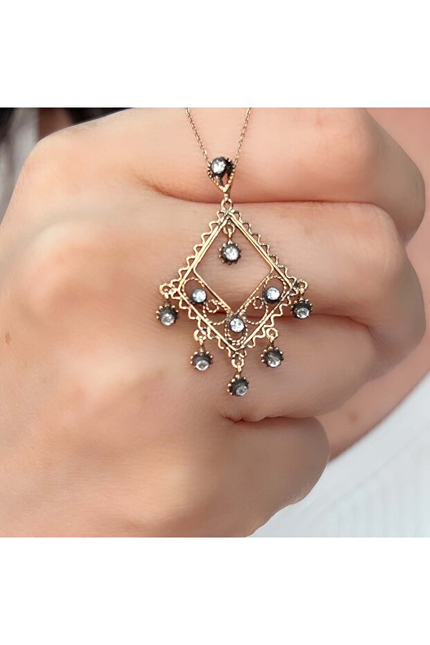 Telkari Elmas Kolye Elk39 - 5