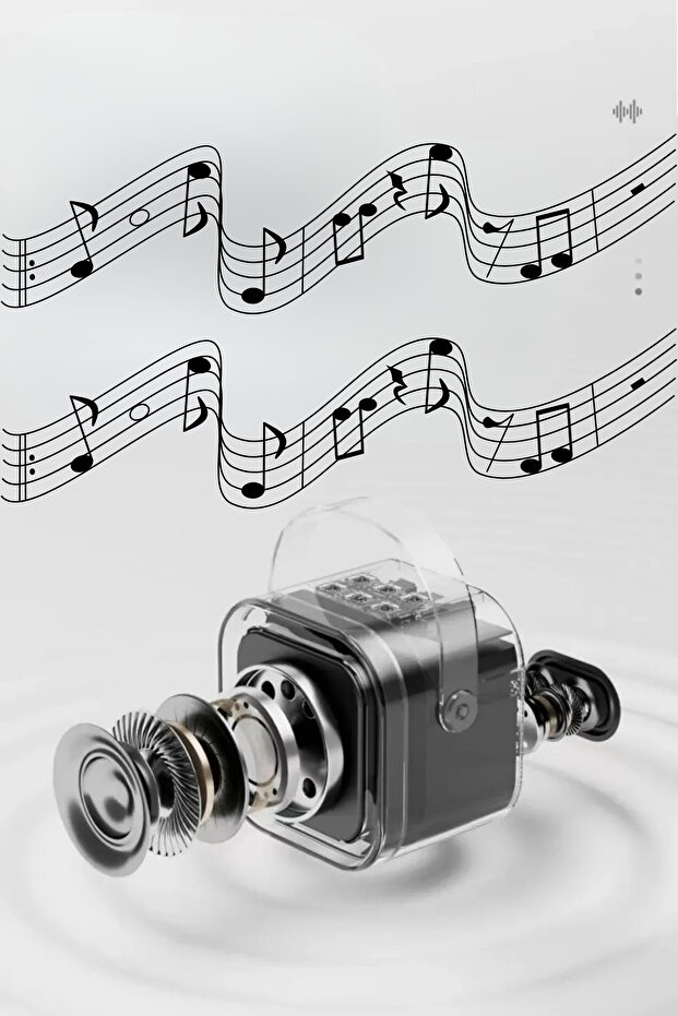 AP-S12 Mavi Karaoke Hoparlör 5W Tf Kart/Usb/Tws Mikrofonlu RGB Bluetooth Speaker Hoparlör - 5
