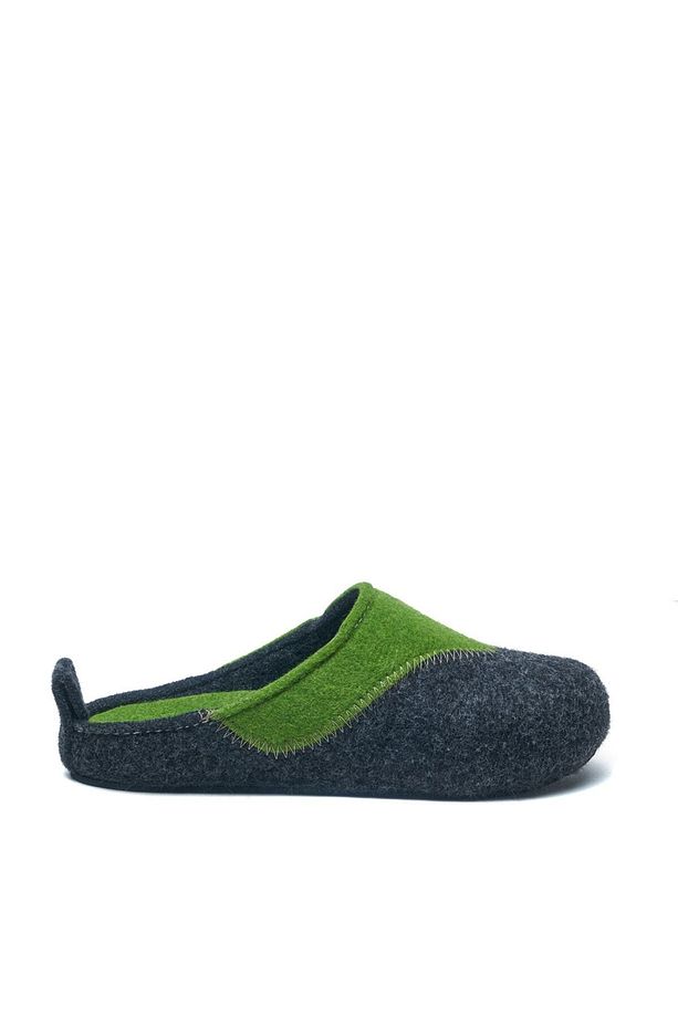 Füme Anatomik Mantar Tabanlı Yün Unisex Ev Terliği Pinesh - 2