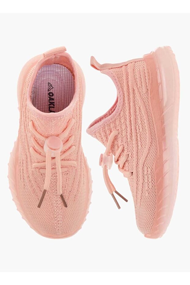 Monotone Sports Shoes with Lace-Up Closure
