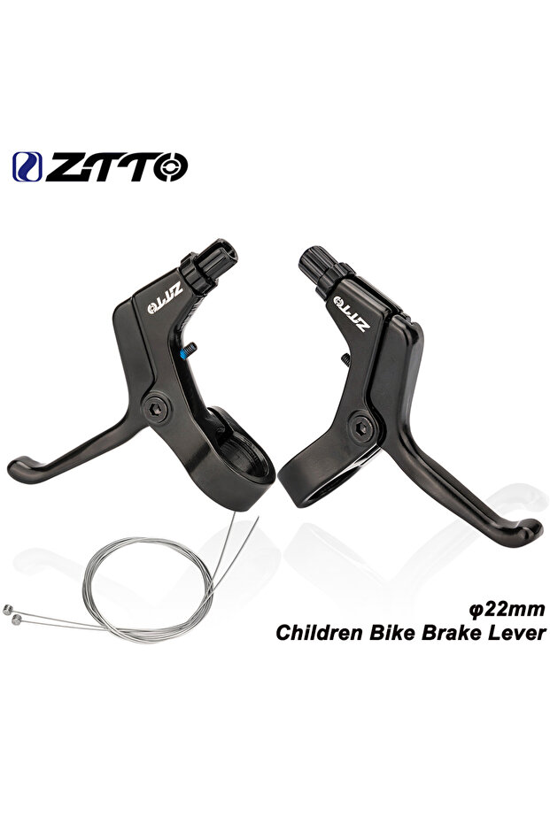 Black and brake line 1 Pair Bicycle Brake Levers Children Bicycle Brake Lever Handle Unive