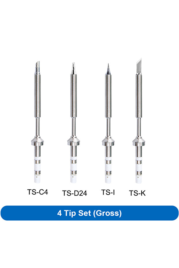 TS tip 8Pcs set Pine64 ts101 ts100 Soldering Iron Tips Pinecil V2 V1 Replacement Various Models fine - 1