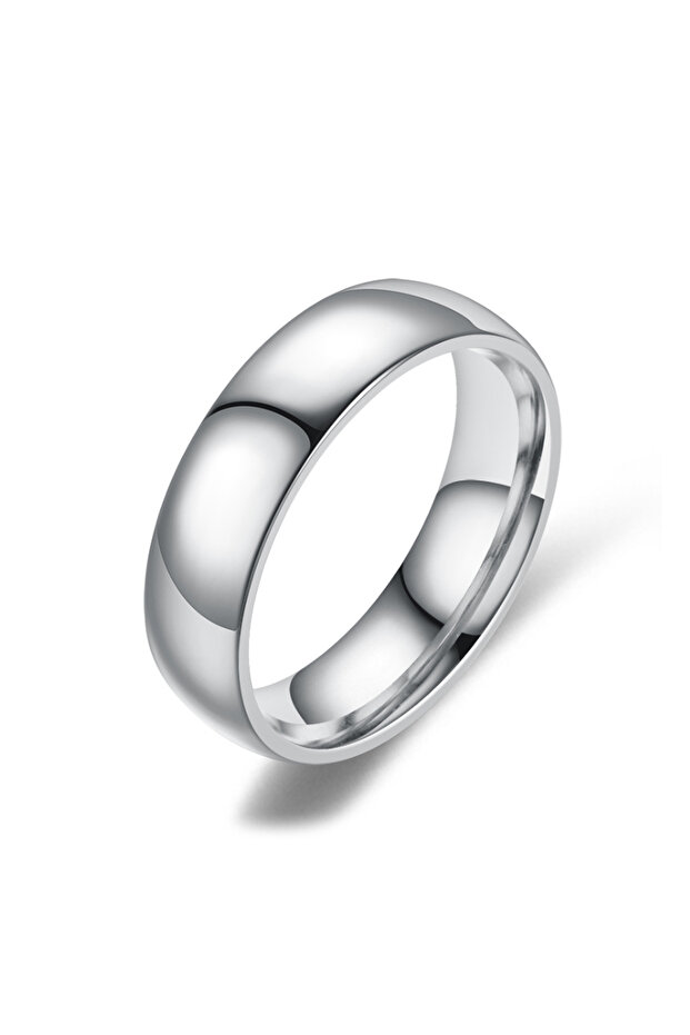 6 mm Promise Women Men Steel Ring Cr99By