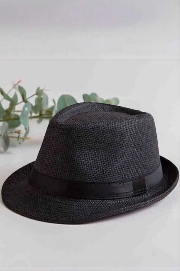 Unisex Hasır Fötr Şapka Yazlık Şapka - 2