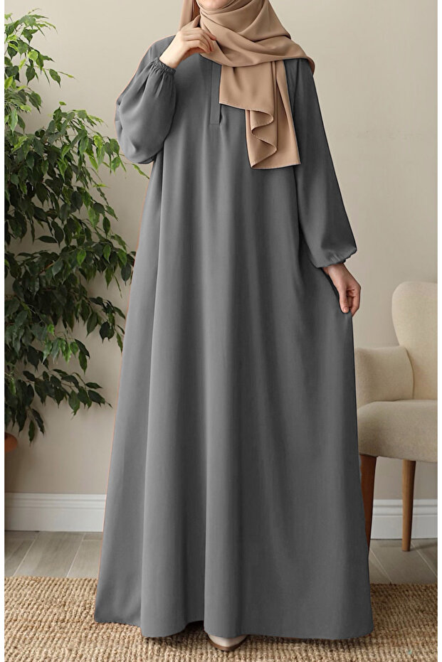 Hafsa Dress Ferace Gray