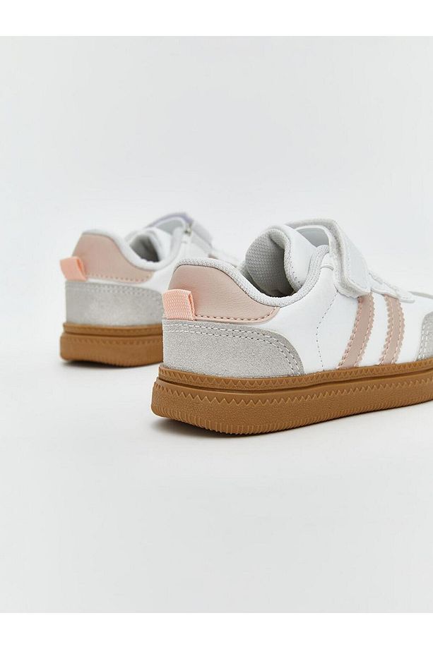 LCW STEPS Bağcık ve Cırt Cırtlı Kız Bebek Spor Ayakkabı - 5
