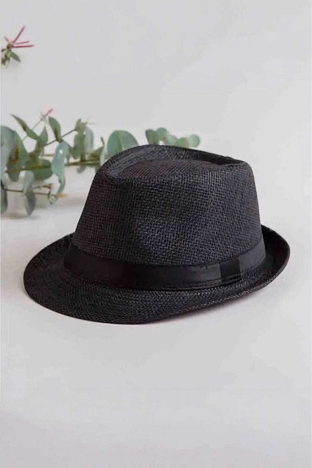 Unisex Hasır Fötr Şapka Yazlık Şapka - 4